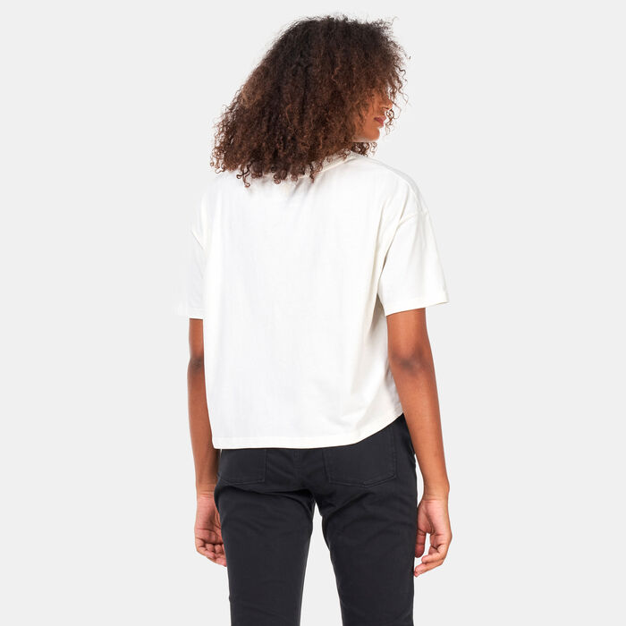 تمبرلاند تيشيرت كروبد لوجو للنساء أبيض image number 1