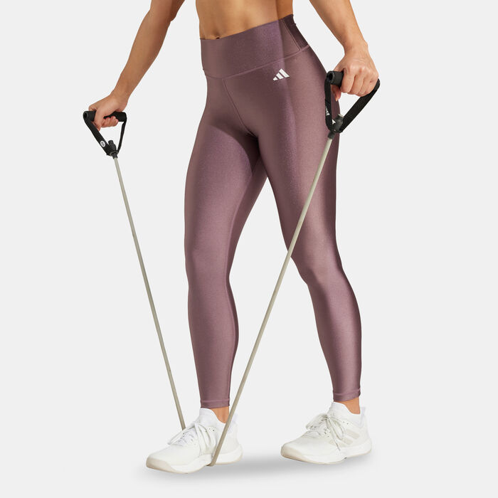 اديداس ليقنز التمرين اوبتايم اسنشالز شاين 7/8 للنساء بنى image number 0