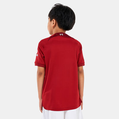 نايكي تيشيرت كرة القدم ليفربول F.C. ستديوم دراي-فت الأساسي للاطفال الكبار - 2022/23 مارون