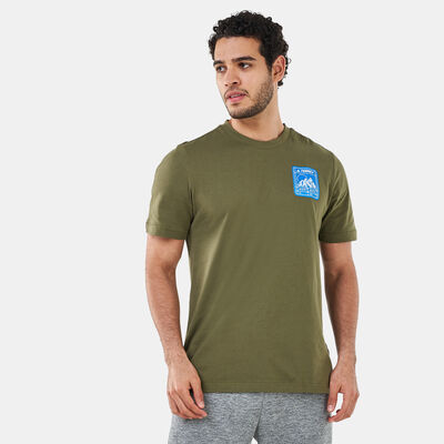 اديداس تيشيرت تيريكس باتش ماونتن جرافيك للرجال أخضر