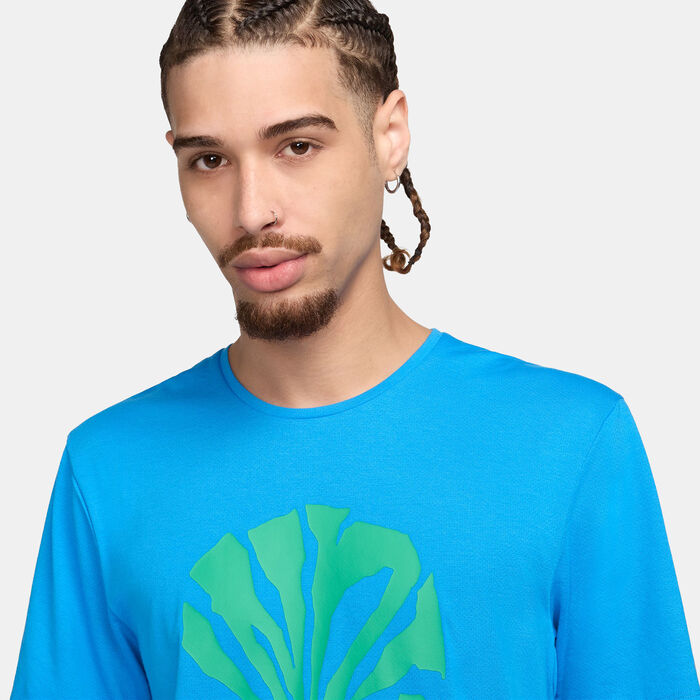 نايكي تيشيرت الجري رايز 365 رن انرجي دراي-فت للرجال أزرق image number 2