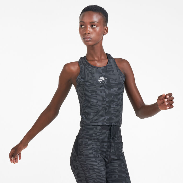 نايكي تيشيرت اير برينتد تانك للنساء أسود image number 0