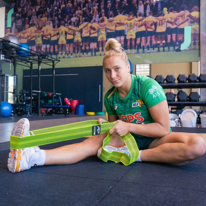 بي تي بي حزام المقاومة المرن فليكسيباند (كبير) أخضر image number 3