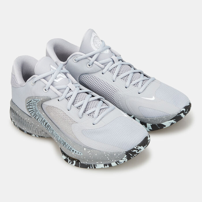 نايكي حذاء كرة السلة زوم فريك 4 للرجال رمادي image number 2