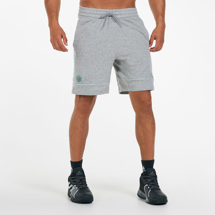 اديداس شورت ديم للرجال رمادي image number 0