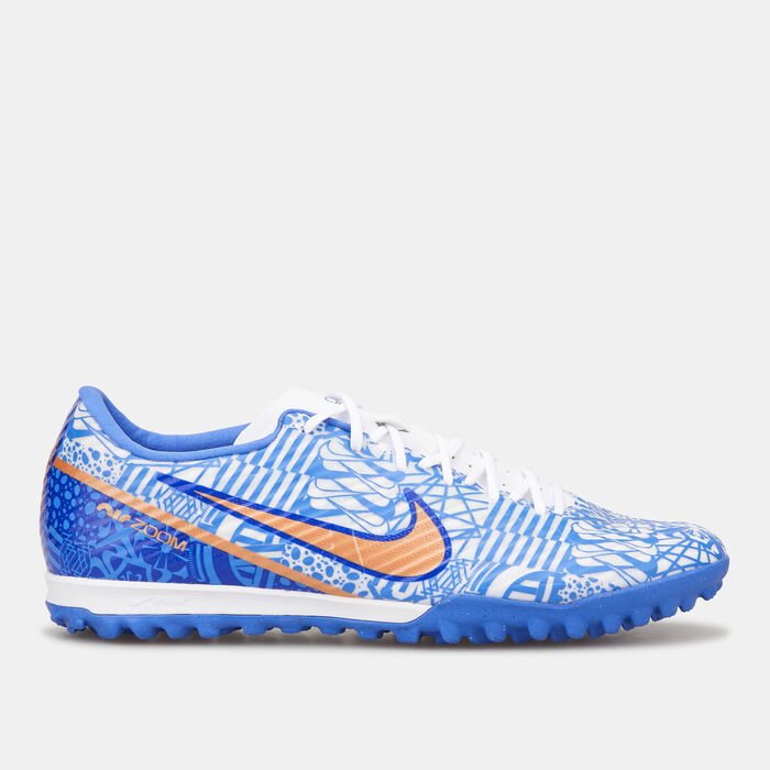 نايكي حذاء كرة القدم زوم ميركوريال فيبور 15 اكاديمي CR7 لملاعب العشب الصناعي للرجال أزرق image number 0