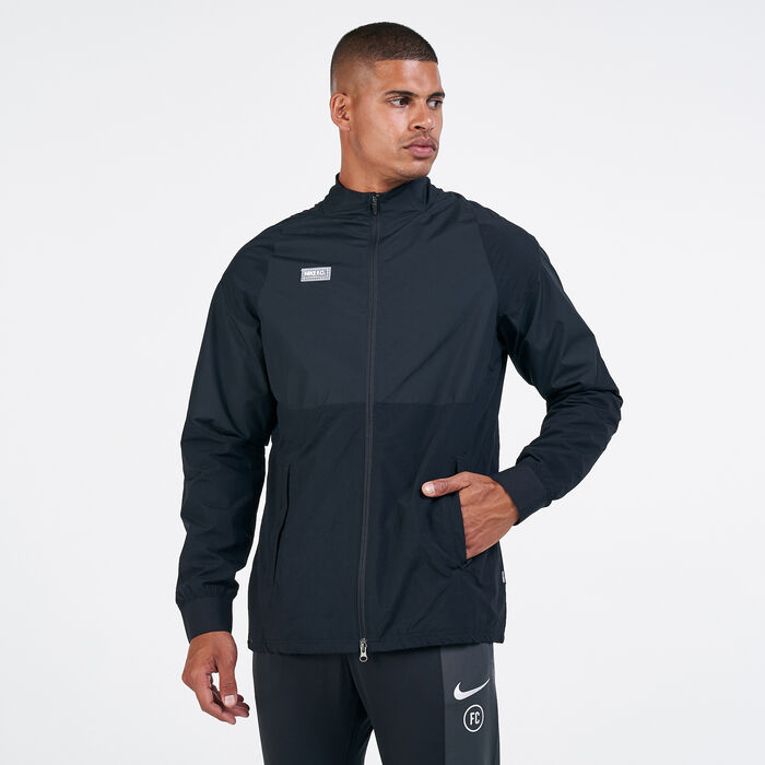 نايكي جاكيت كرة القدم F.C للرجال أسود image number 0