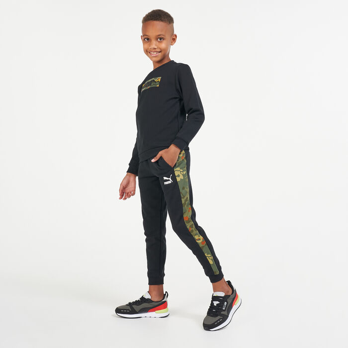 بوما سويت شيرت كلاسيكس جرافيكس للاطفال أسود image number 2