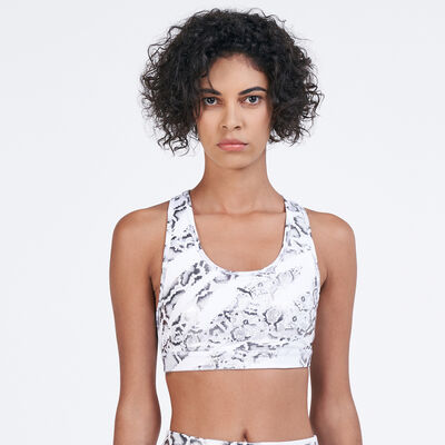 بوما صدرية رياضية 4كيبس جرافيك ميد امباكت للنساء أبيض