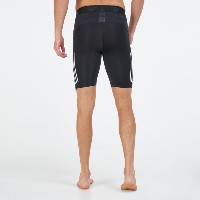 اديداس شورت ضيق تك فت 3-سترايبس للرجال أسود image number 1