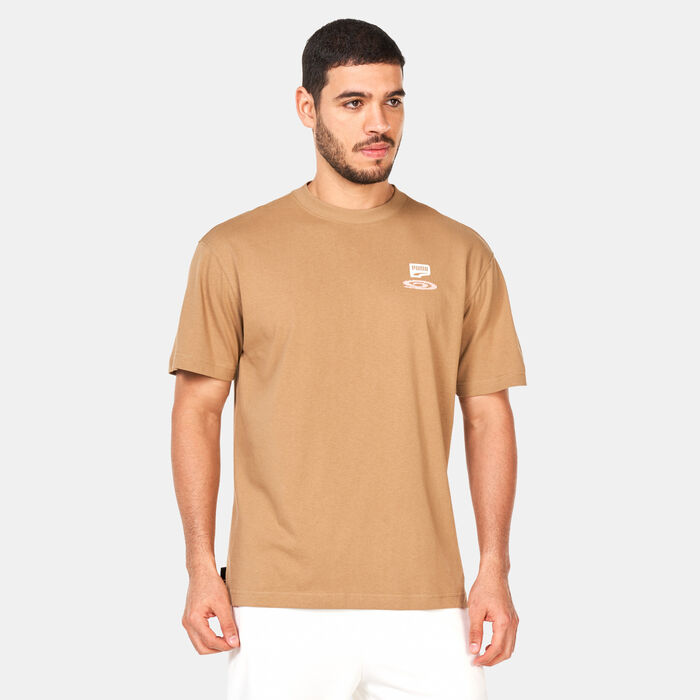 بوما تيشيرت داون تاون جرافيك للرجال بيج image number 0