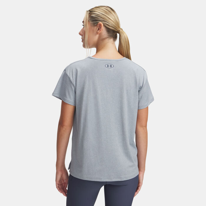 اندر ارمر تيشيرت التمرين UA RUSH™ انيرجي 2.0 للنساء رمادي image number 1