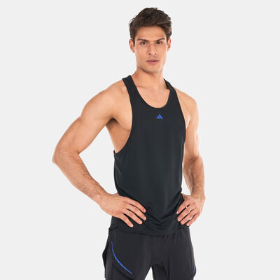 اديداس تيشيرت هيت.ردي هيت ايليفيتد ترينينج بلا أكمام للرجال أسود