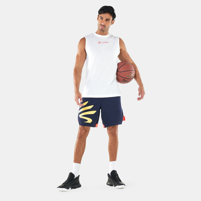 اندر ارمر تيشيرت بلا اكمام كيري جرافيك للرجال أبيض image number 2