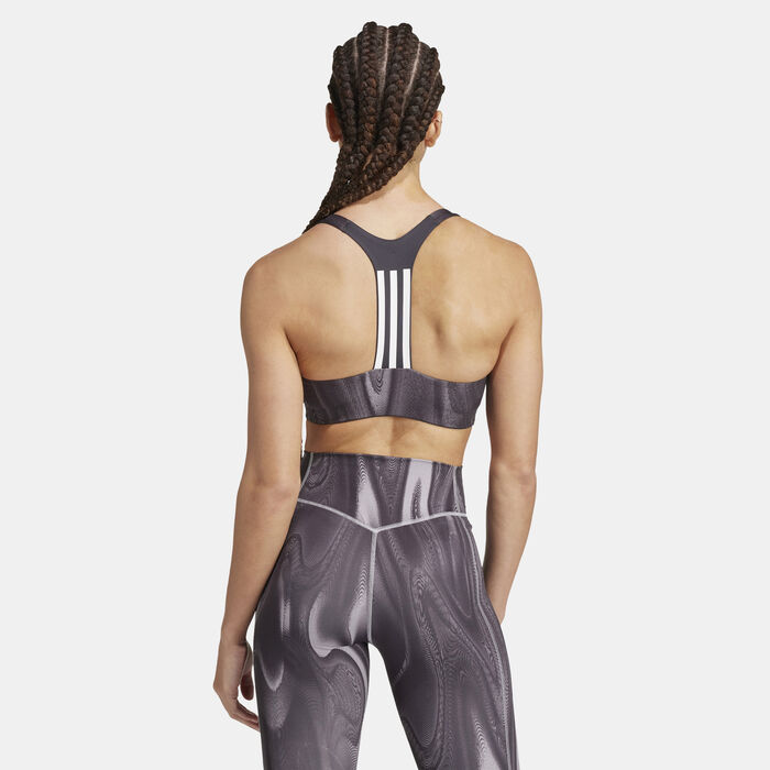 اديداس صدرية رياضية باور امباكت بدعم متوسط للنساء رمادي image number 1