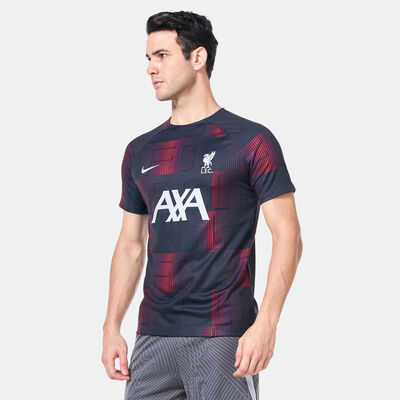 نايكي تيشيرت كرة القدم ليفربول F.C اكاديمي برو دراي-فت بري ماتش للرجال أسود