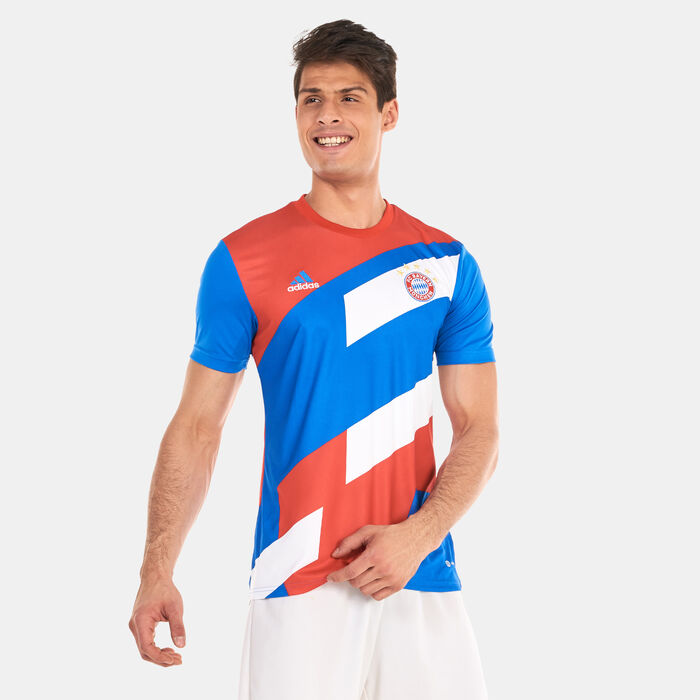 اديداس تيشيرت FC بايرن بري-ماتش للرجال أحمر image number 0