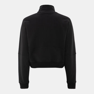 سن اند ساند سبورتس هودي بنصف سحاب للنساء أسود