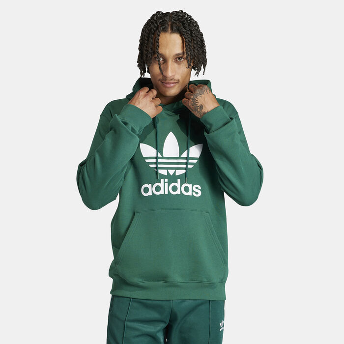 اديداس اورجينال هودي أديكلر كلاسيكس تريفويل للرجال أخضر image number 0