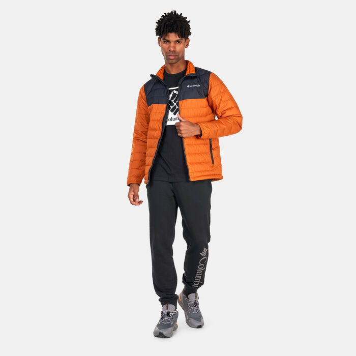 كولومبيا جاكيت باودر لايت انسيوليتد للرجال برتقالي image number 2