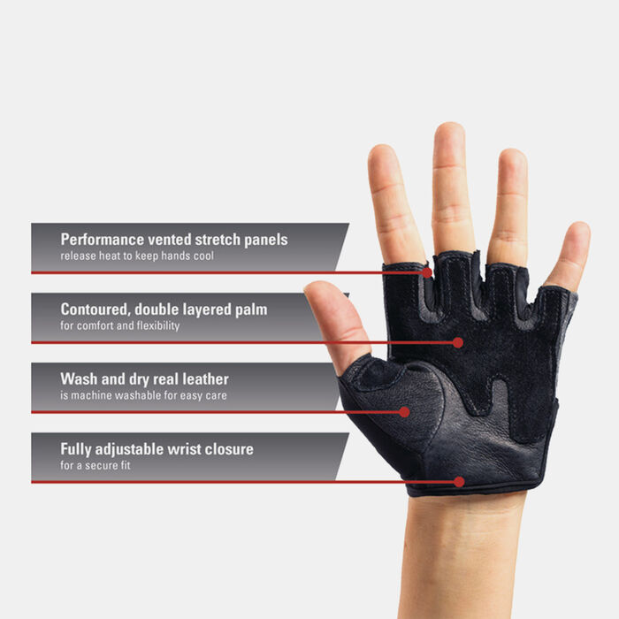 هاربينجر قفازات حمل الأوزان برو للنساء أسود image number 2