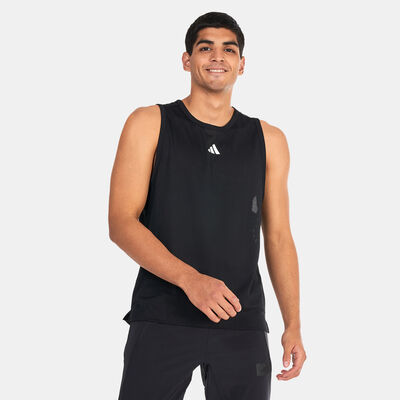 اديداس تيشيرت بلا أكمام ترين ايكونز 3-سترايبس ترينينج للرجال أسود