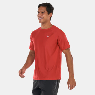 سبيدو تيشيرت السباحة اسينشال سويم للرجال أحمر