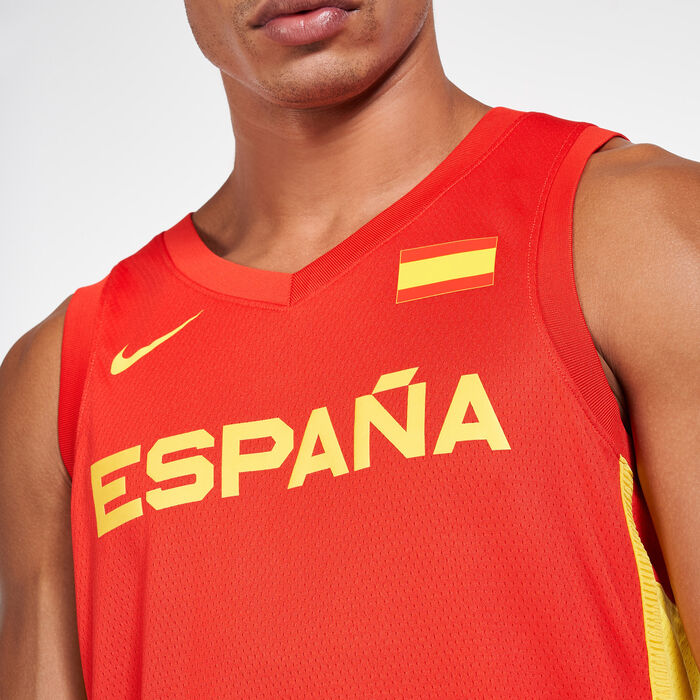 نايكي قميص كرة السلة اسبانيا اوليمبيك للرجال أحمر image number 3