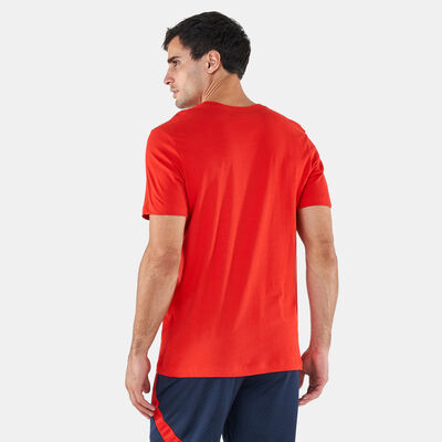 نايكي تيشيرت كرة القدم F.C. برشلونة كريست للرجال أحمر