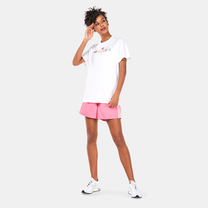 اديداس اورجينال تيشيرت اولويز اوريجينال جرافيك للنساء أبيض image number 2