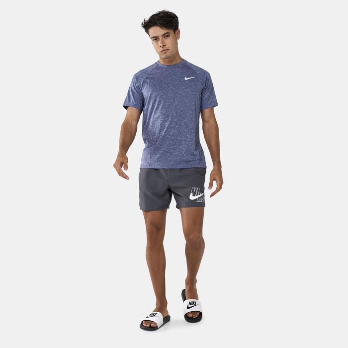 نايك سويم تيشيرت السباحة هيذرد هيدروجارد للرجال أصفر image number 4