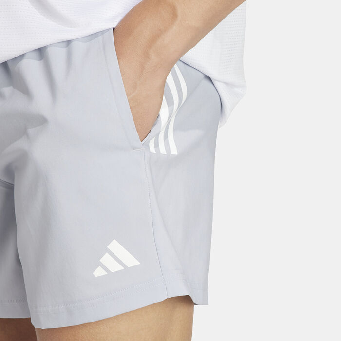 اديداس شورت اون ذا رن للرجال رمادي image number 4